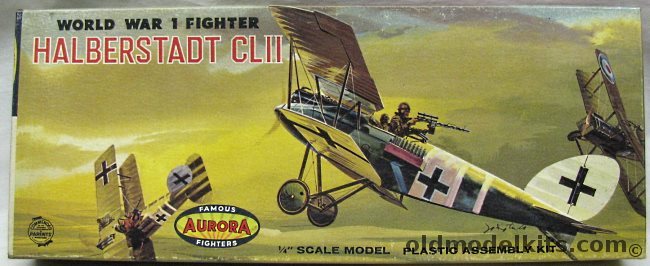 Aurora 1/48 Halberstadt CLII - (CL-II / CL.II), 136-98 plastic model kit